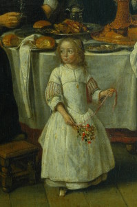 Detail voor restauratie Gillis van Tilborch, Familieportret, 1655